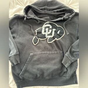 vintage university of colorado hoodie grey sz M cadre